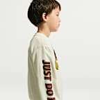 Conjunto de 2 piezas de sudadera de cuello redondo Frosted Futura para niños talla pequeña Nike Sportswear