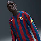Ronaldinho FC Barcelona 2005/06 Reissue Men's Nike Soccer Replica Long-Sleeve Jersey