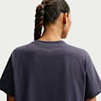 Playera de manga corta holgada cropped para mujer Nike Sportswear Classic