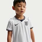 Kit de 3 piezas de fútbol Nike Replica para niños talla pequeña Inglaterra local 2026 Stadium