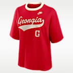 Georgia Legacy Fight Song Boxy Women's Nike College T-Shirt