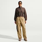 Nike Sportswear Oversize Çeyrek Fermuarlı Crop Kadın Sweatshirt'ü