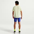 กางเกงวิ่งรัดรูปผู้ชายยาว 1/2 ส่วน Dri-FIT Nike Stride