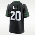 Jersey de fútbol americano Nike de la NFL Game para hombre Breece Hall New York Jets