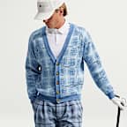 Nike Tartan Men's Loose Golf Cardigan