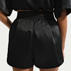 Shorts de satén de tiro alto para mujer Nike Sportswear