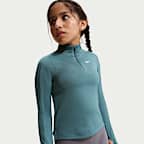 Maglia a manica lunga con zip a 1/4 Dri-FIT Nike – Bambina/Ragazza
