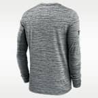 Chicago Bears Sideline Team Issue Velocity Men's Nike Dri-FIT NFL Long-Sleeve T-Shirt