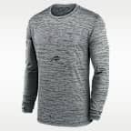 Buffalo Bills Sideline Team Issue Velocity Men's Nike Dri-FIT NFL Long-Sleeve T-Shirt