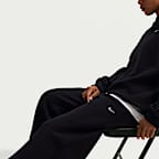 Nike Studio Fleece Heavyweight Women's Mid-Rise Wide-Leg Pants