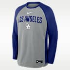 Los Angeles Dodgers Authentic Collection Men's Nike Dri-FIT Pullover Crew
