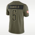 Jayden Daniels Washington Commanders Salute to Service Men's Nike Dri-FIT NFL Limited Jersey