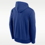 Sudadera con gorro sin cierre Nike Therma-FIT de la MLB para hombre Los Angeles Dodgers 2026 Postseason Authentic Collection