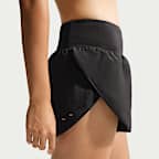 Nike Tempo Flow Swoosh Women's Dri-FIT Mid-Rise Brief-Lined Running Shorts