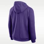 LSU Courtside Men's Nike Dri-FIT College Pullover Hoodie