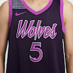 Jersey Nike de la NBA Swingman para hombre de Anthony Edwards de los Minnesota Timberwolves City Edition