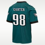 Jalen Carter Philadelphia Eagles Big Kids' Game Jersey