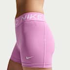 Nike Pro Sykkelshorts med mellomhøyt liv til dame (7,5 cm)