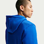 Sudadera con gorro de tejido Fleece y cierre completo para hombre Nike Club