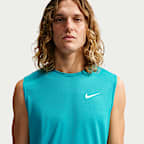 Camiseta sin mangas Dri-FIT con protección contra los rayos UV para hombre Nike Swim Hydroguard Essential