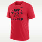 Playera universitaria Nike para hombre Georgia Legacy Mantra