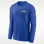 Los Angeles Rams Sideline Team Issue Men's Nike Dri-FIT NFL Long-Sleeve T-Shirt