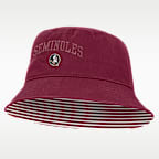 Gorro tipo pescador universitario Nike para hombre Florida State Apex
