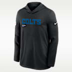 Indianapolis Colts Pure Fury Sideline Men's Nike Dri-FIT NFL Long-Sleeve Hooded Top