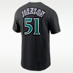 Playera Nike de la MLB para hombre Randy Johnson Arizona Diamondbacks Cooperstown Fuse