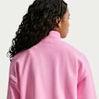 Nike Sportswear Studio Fleece Big Kids' (Girls') Oversized 1/4-Zip Top