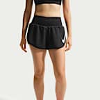 Nike Tempo Flow Swoosh Women's Dri-FIT Mid-Rise Brief-Lined Running Shorts