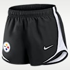 Shorts Nike Dri-FIT NFL para mujer Pittsburgh Steelers Tempo