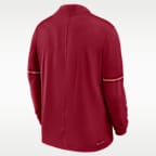 Playera universitaria Nike Dri-FIT de medio cierre para hombre Alabama Sideline