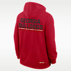 Georgia Sideline Men's Nike Dri-FIT College Full-Zip Hoodie