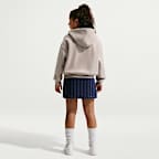 Nike Sportswear Studio Fleece Big Kids' (Girls') Oversized Full-Zip Hoodie
