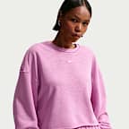 Sudadera de cuello redondo de French Terry oversized para mujer Nike Sportswear Chill Terry