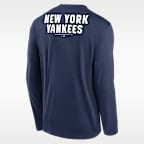New York Yankees 2-Hit Legend Men's Nike Dri-FIT MLB Long-Sleeve T-Shirt