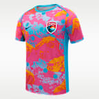 Playera de manga corta Nike de la NWSL para antes del partido para hombre San Diego Wave FC