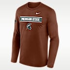 Michigan State Courtside Men's Nike Dri-FIT College Long-Sleeve T-Shirt