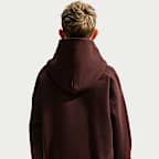 Sudadera con gorro sin cierre de tejido Fleece para niños talla grande Nike Solo Swoosh