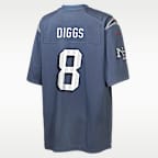 Jersey Nike de la NFL de partido para niños talla grande Stefon Diggs New England Patriots colección Rivalries