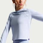 Nike MAVN Girls' Dri-FIT Ribbed Long-Sleeve Top