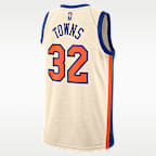 Karl-Anthony Towns New York Knicks City Edition Men's Nike NBA Swingman Jersey