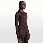 NikeSKIMS Shine Women's Long-Sleeve Crew-Neck Top