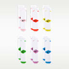 나이키 스마일리 크루 삭스(6켤레) 리틀키즈 드라이 핏 양말