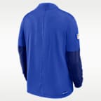 Los Angeles Rams Feel The Pressure Men's Nike Dri-FIT NFL 1/2-Zip Top