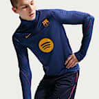 Maglia da calcio per allenamento in maglia Nike Dri-FIT FC Barcelona Strike da uomo – Terza