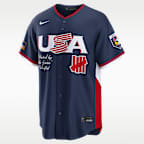 Jersey Nike Stadium para hombre USA Baseball 2026 World Baseball Classic Undefeated