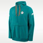 Miami Dolphins Alt Anorak Men's Nike NFL 1/2-Zip Hooded Jacket