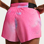 Short de running taille mi-haute avec sous-short intégré Dri-FIT Nike Swift 6 cm pour femme